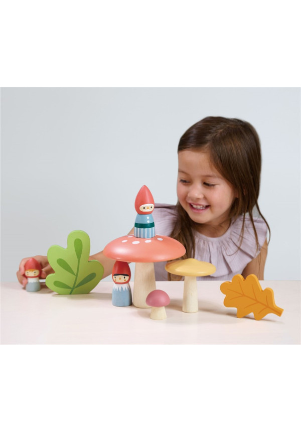 Familia gnomos del bosque