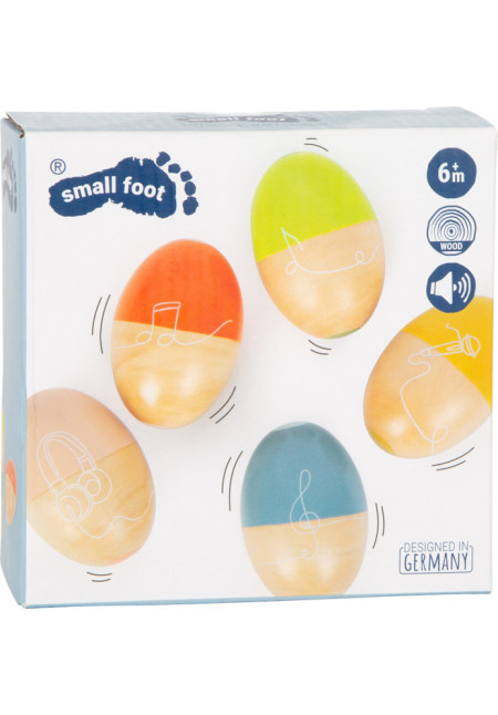 Huevos sonoros madera