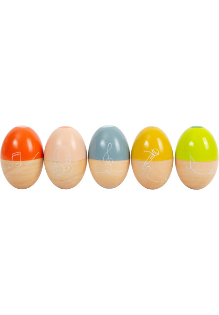 Huevos sonoros madera