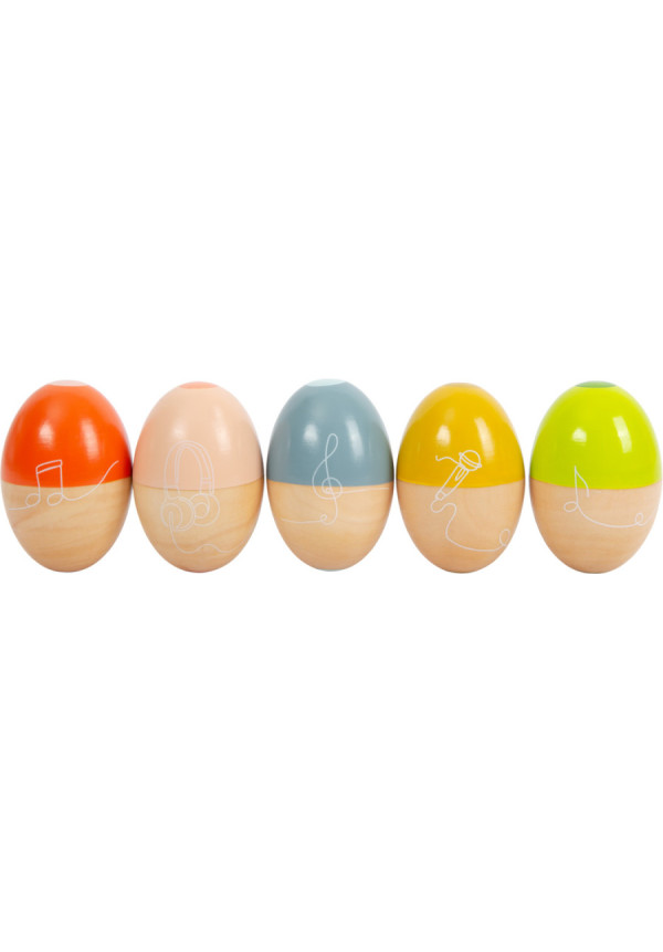 Huevos sonoros madera