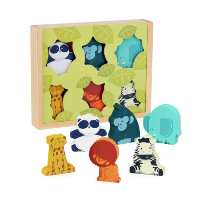 Figuras de madera La selva