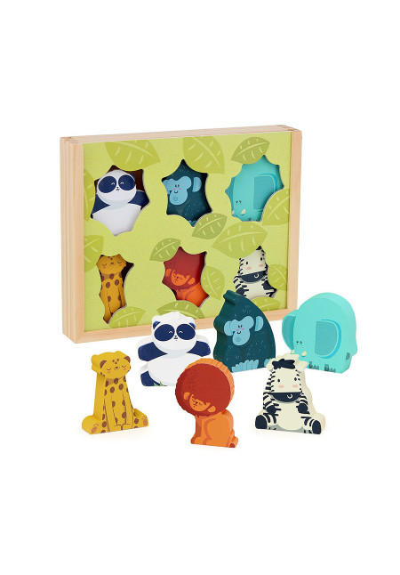 Figuras de madera La selva