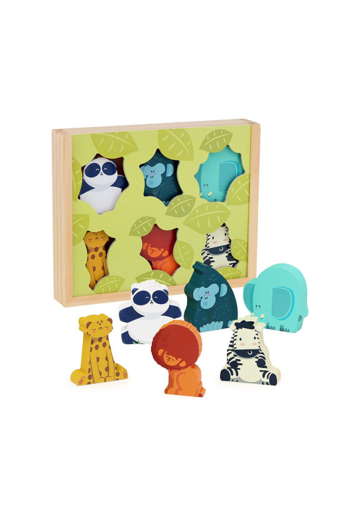 Figuras de madera La selva