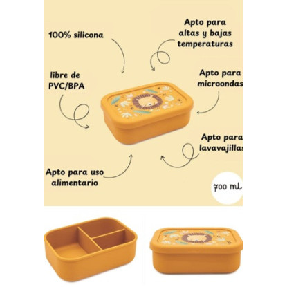 Fiambrera Silicona León Sassi