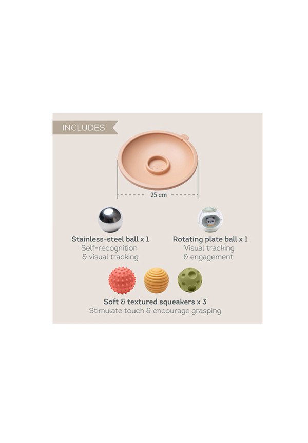 Tummy Time Pelotas Sensoriales en Bandeja - Taf Toys