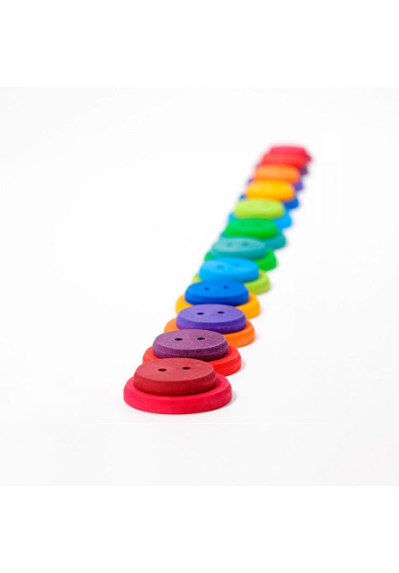 Pack boton grande y pequeño madera colores