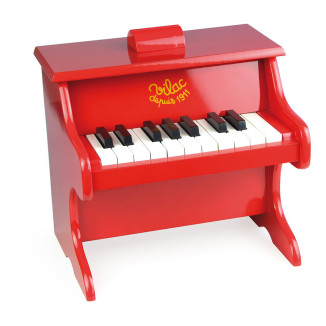 Piano Rojo de Madera