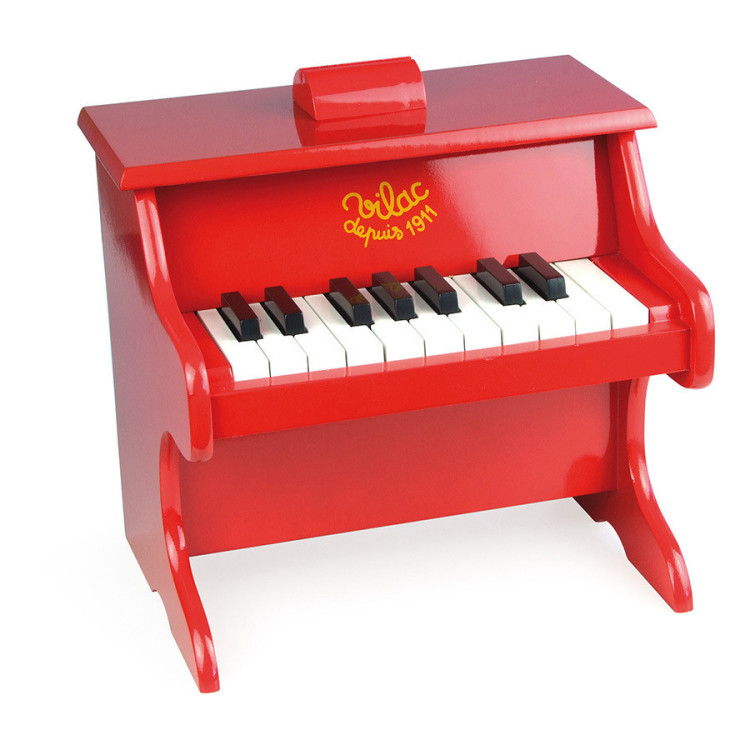 Piano Rojo de Madera