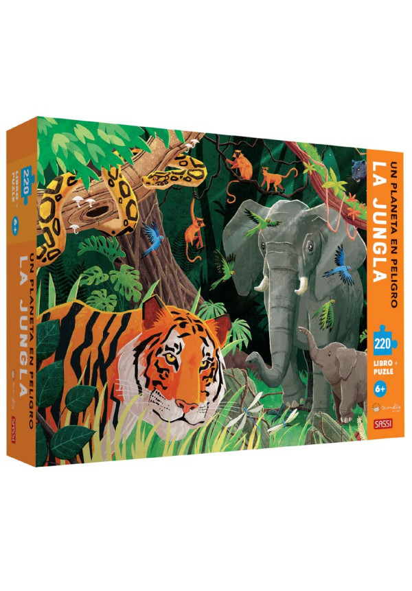 La jungla, Un planeta en peligro - Puzle + Libro