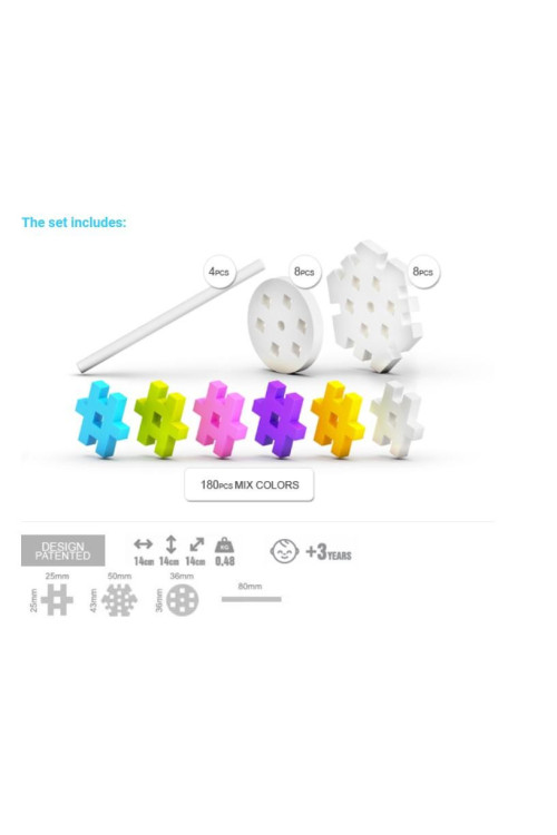 M.Basic Constructor Pastel 200pcs