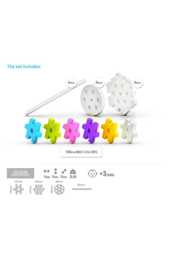 M.Basic Constructor Pastel 200pcs