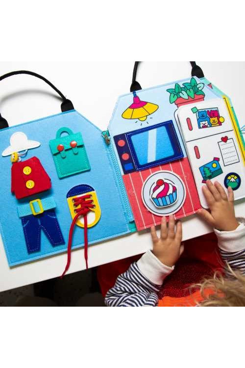 Montessori play kit - Maleta motricidad fina y autonomia