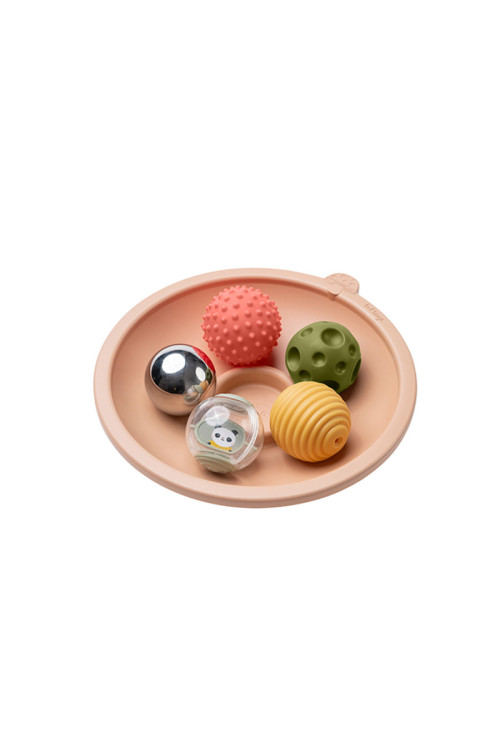 Set pelotas sensoriales con bandeja