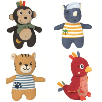 Mini peluche animal crepitante