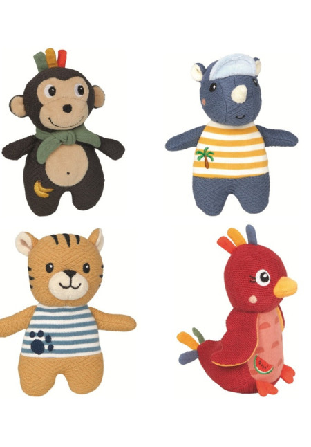 Mini peluche animal crepitante