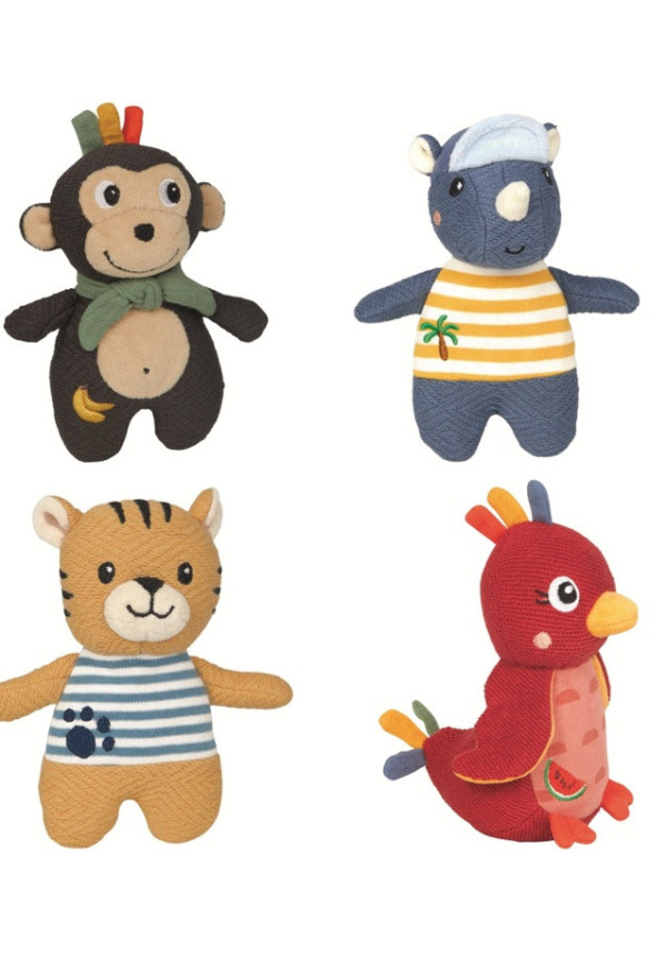 Mini peluche animal crepitante