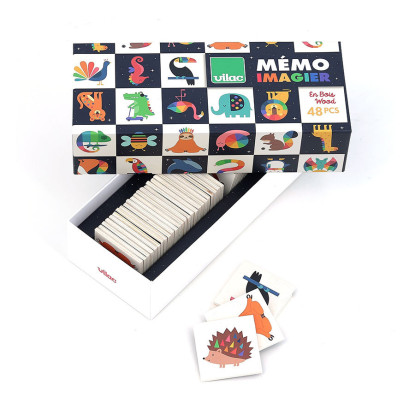 Memory madera animales