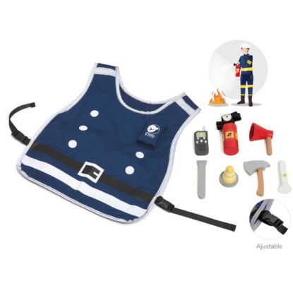 Peto y utensilios de bombero