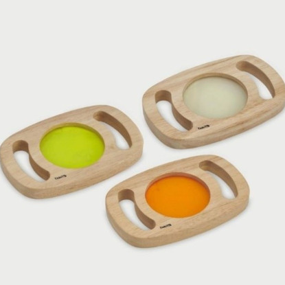 Panel Luminiscente con agarre de madera