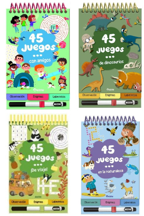 45 Juegos con rotulador borrable