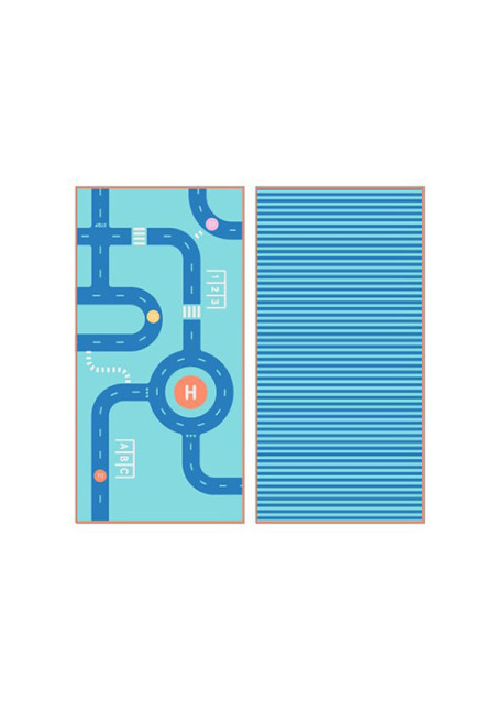 Toalla M Microfibra Road Blue