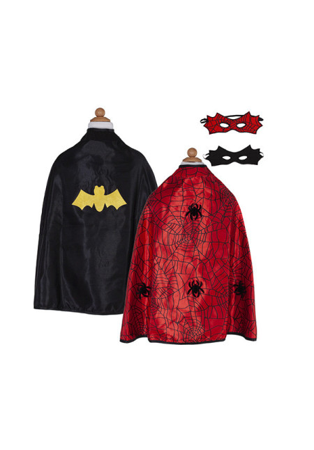 Capa reversible Spiderman/Batman