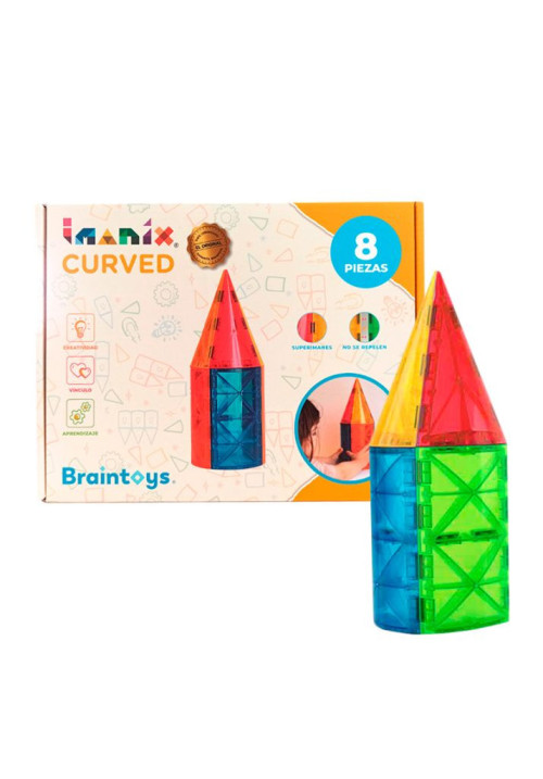 Braintoys Imanix Curved 8 pzas