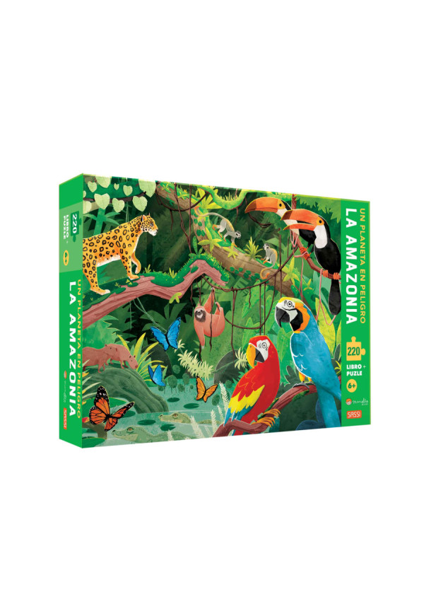 La Amazonia, Un planeta en peligro - Puzle + libro