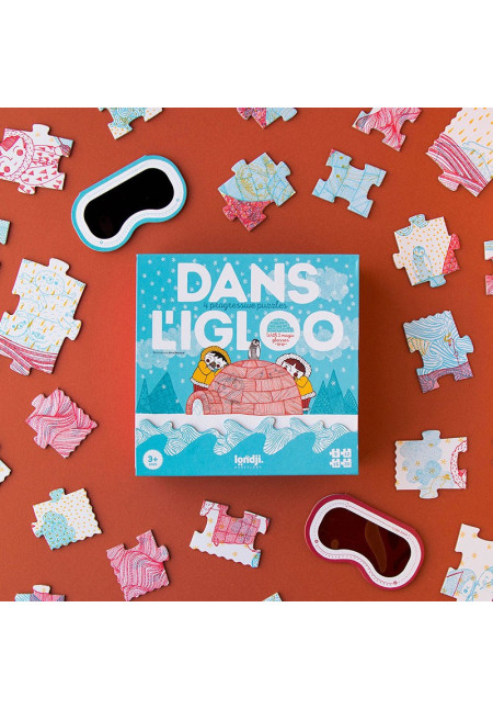 Dans l'Igloo - Puzzle con lente roja y azul