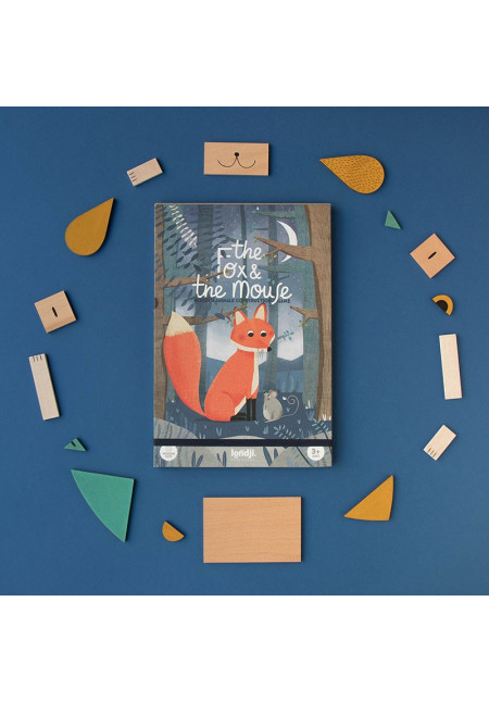 The fox and the mouse - Juego formas animales