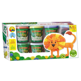Set Plastilina 6 colores con moldes y herramientas