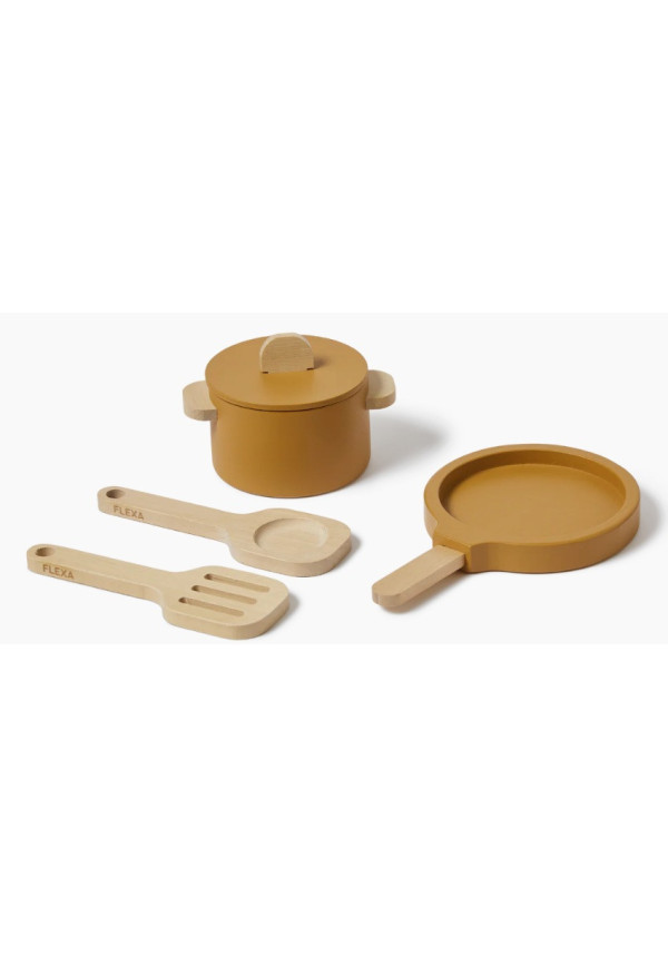 Olla y sartenes madera