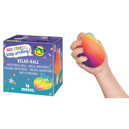 Pelota antiestrés arcoiris