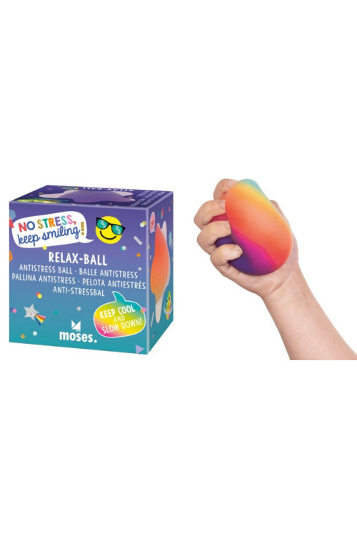 Pelota antiestrés arcoiris