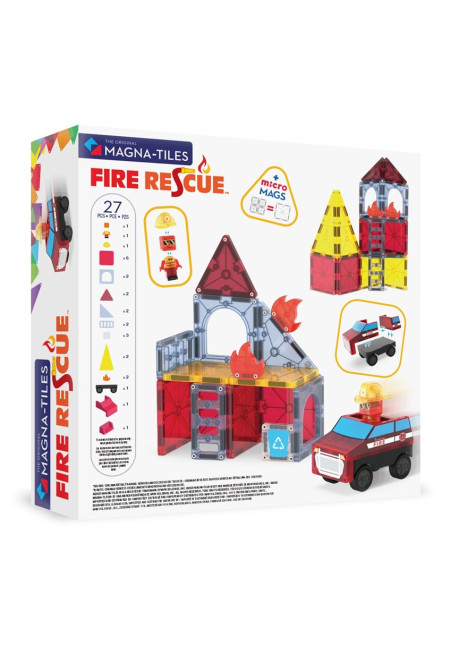 Magna Tiles Fires Rescue 27pcs