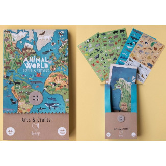 Animal World Poster y Stickers