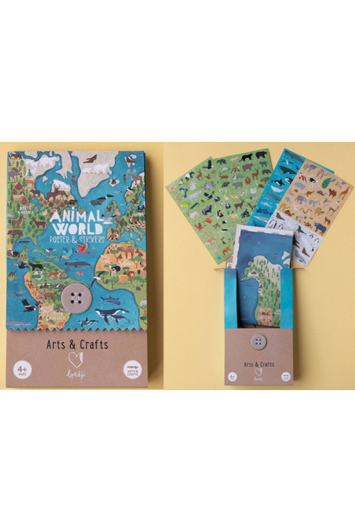 Animal World Poster y Stickers