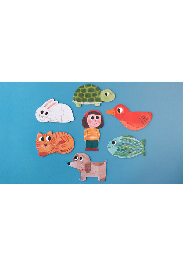 I love my pets - 7 puzles reversibles