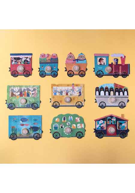 My little train - 10 puzles y juego de conteo