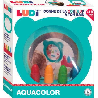 Aquacolor- Espejo y crayones para el baño