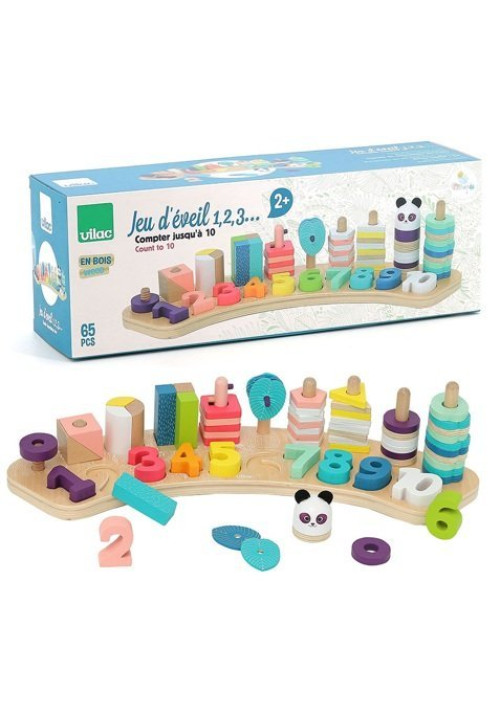 Encajable números y unidades - Early learning toy 1, 2, 3..