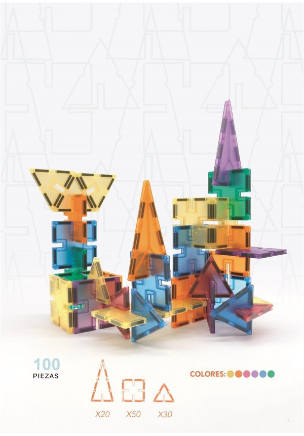 Nomic Clack + 100 pieces - Piezas con ranuras