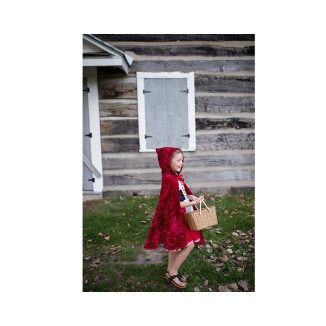 Capa Terciopelo Roja Caperucita