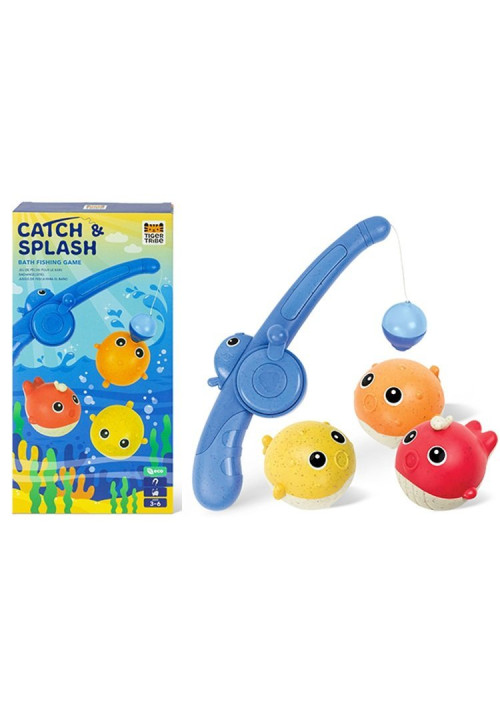 Catch & Splash Bath Fishing Game Bio Plastic - Tiger Tribe