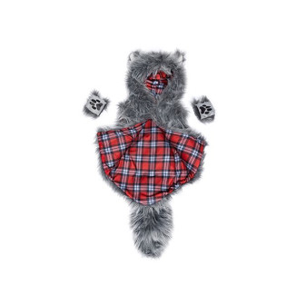 Chaleco Peludo Lobo con garras 5-6