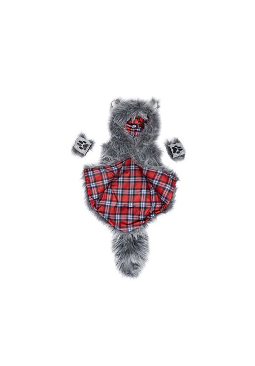 Chaleco Peludo Lobo con garras 5-6