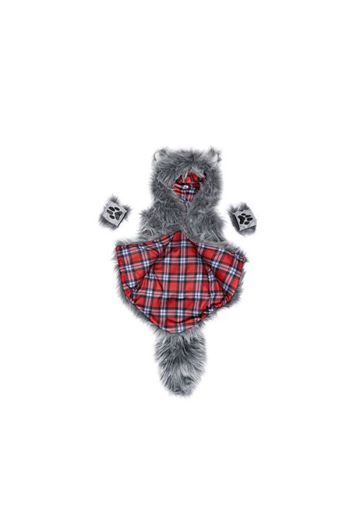 Chaleco Peludo Lobo con garras 5-6