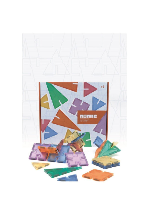 Nomic Clack + 100 pieces - Piezas con ranuras