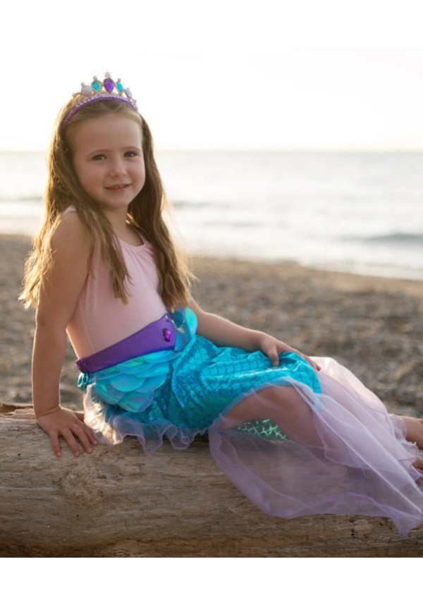 Falda Cola de Sirena y Tiara 5/6 años - Great Pretenders