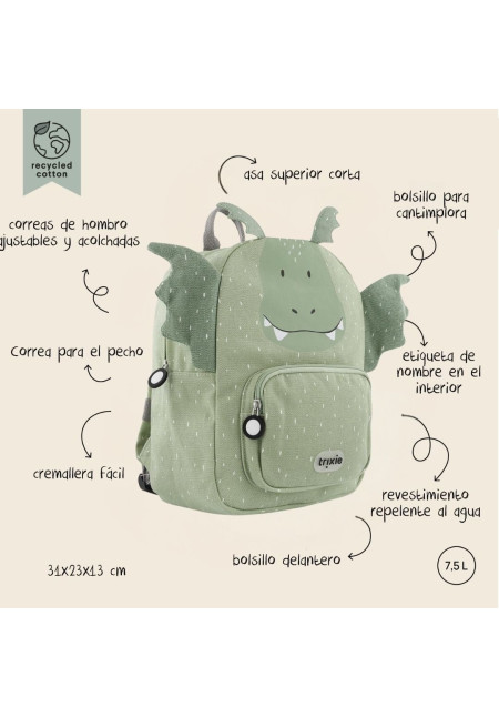 Mochila Mediana Cocodrilo Trixie Mochila Mediana Cocodrilo Trixie